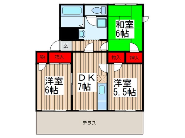 メゾンジョイユの物件間取画像